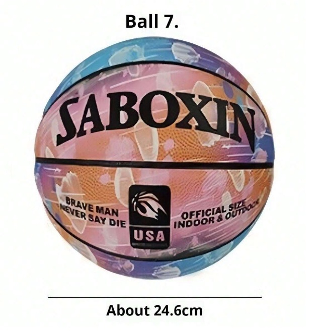 No 7 Glowing Outdoor Training Basketball - Wear-Resistant, Light-Absorbing, Night-Shining, Black PU Construction With Small Air Cylinder And Metal Air Needle - Perfect For Adults