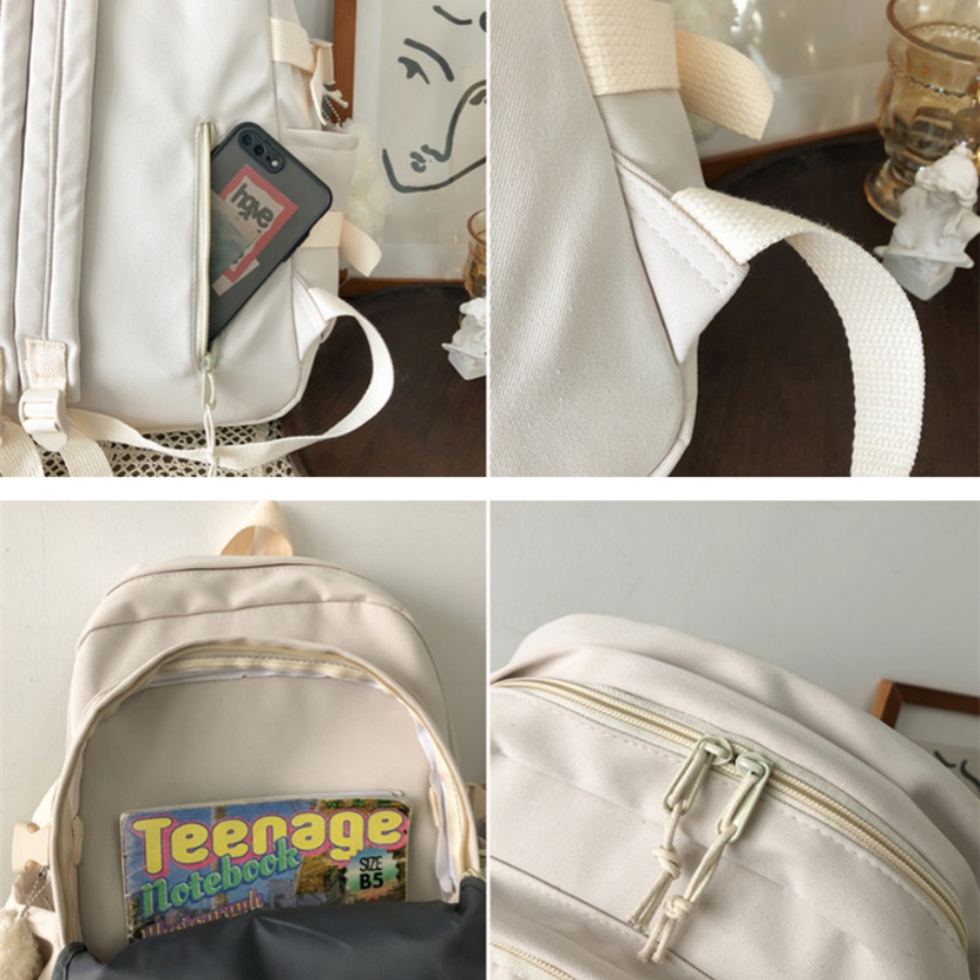 Multi-Functional Korean Style Backpack For Students And Travelers,Large Capacity School Backpack,Unisex,Tready Backpack,Bag For School,Bag School,School Bag,Portable,Laptop Compartment,Large Capacity,For Teen College Students,College,Middle School,High School,Outdoors,Travel,Outings,Elementary School,Office, Back To School Supplies