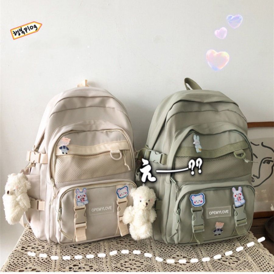 Multi-Functional Korean Style Backpack For Students And Travelers,Large Capacity School Backpack,Unisex,Tready Backpack,Bag For School,Bag School,School Bag,Portable,Laptop Compartment,Large Capacity,For Teen College Students,College,Middle School,High School,Outdoors,Travel,Outings,Elementary School,Office, Back To School Supplies