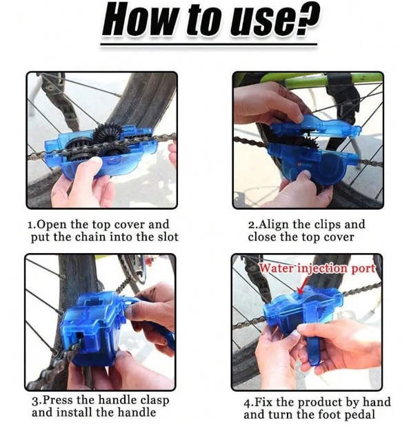 Bicycle Chain Clean Brush Cleaner Bicycle Chains Gear Grunge Brush Cleaner Bike Wash Tool Set Bicycle Repair Tools