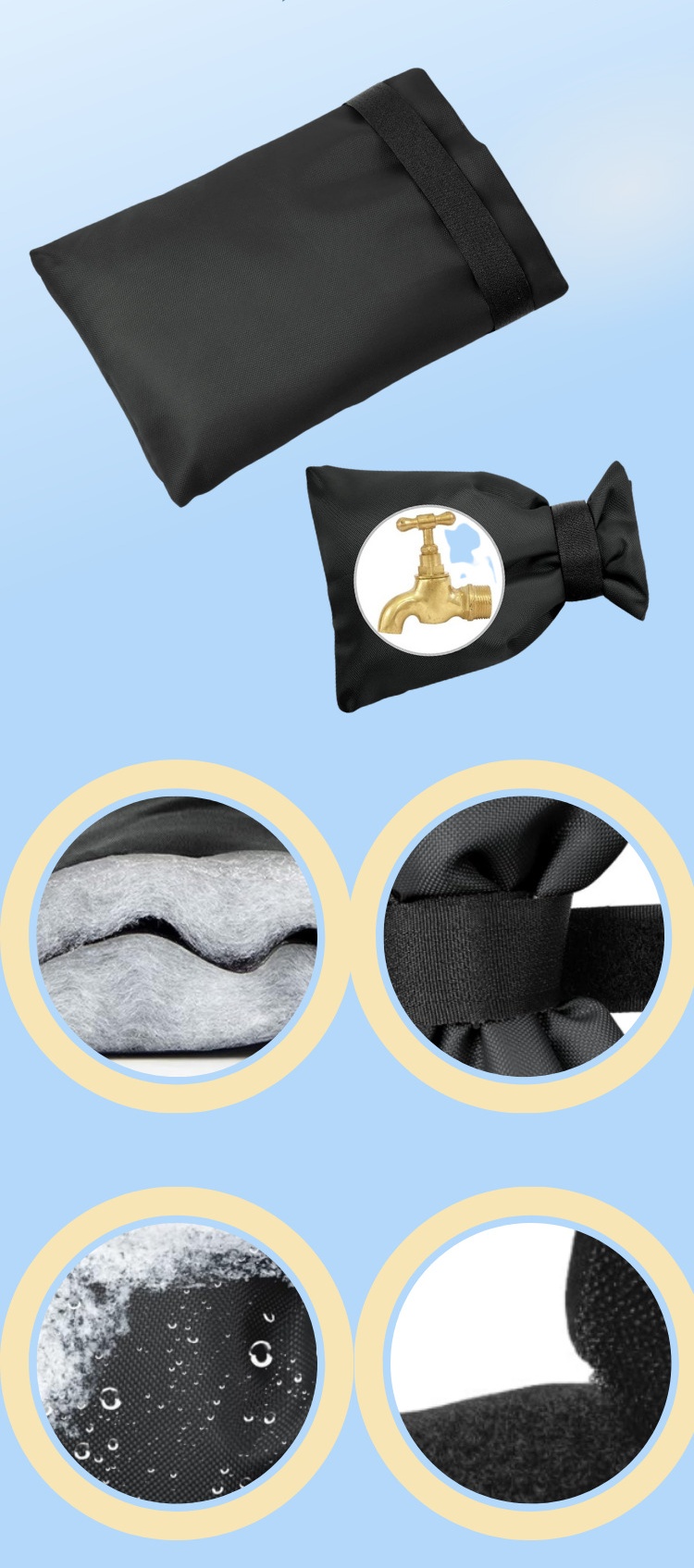 1pc Faucet Anti-Freeze Cover