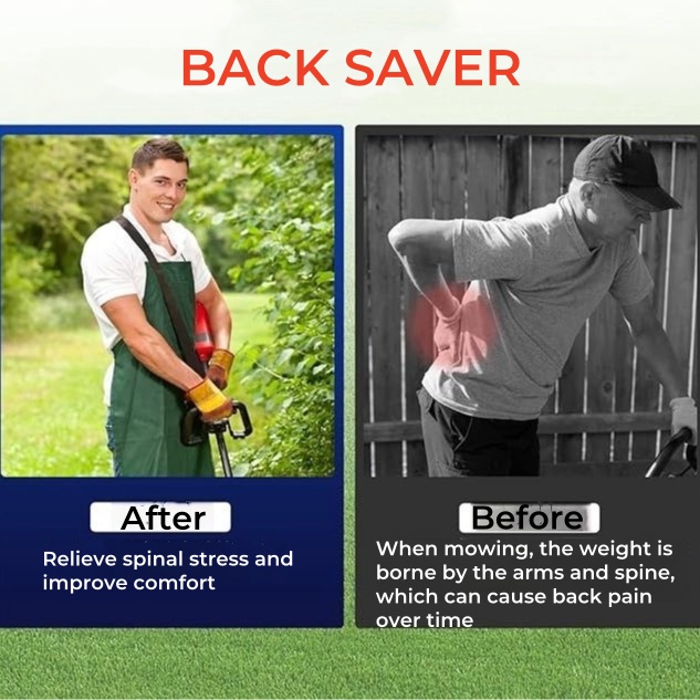 Lawn mower shoulder strap Adjustable lawn mower strap Garden accessories Lawn mower with knapsack strap