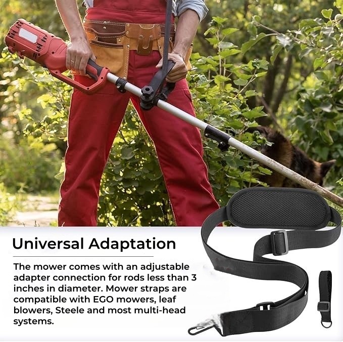 Lawn mower shoulder strap Adjustable lawn mower strap Garden accessories Lawn mower with knapsack strap