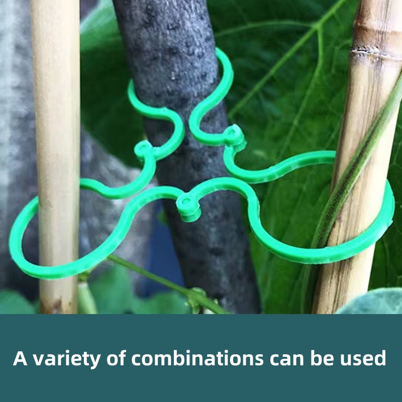 20pcs/50pcs/100pcs Multi-Purpose Gardening Zigzag Buckle For Fixing Vines Plants Stems And Supports Garden Tools Zigzag Buckle