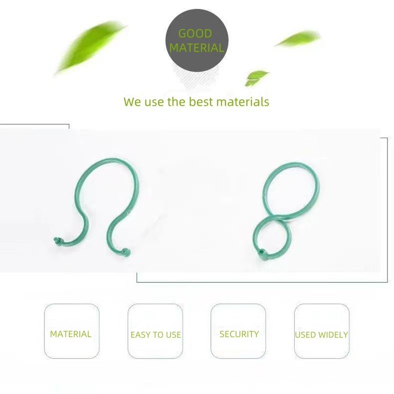 20pcs/50pcs/100pcs Multi-Purpose Gardening Zigzag Buckle For Fixing Vines Plants Stems And Supports Garden Tools Zigzag Buckle