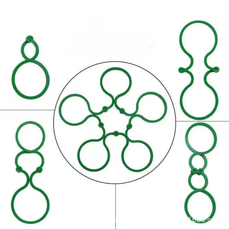 20pcs/50pcs/100pcs Multi-Purpose Gardening Zigzag Buckle For Fixing Vines Plants Stems And Supports Garden Tools Zigzag Buckle