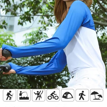 Stay Cool With Sun Protective Cooling Shawl, Ice Silk, Arm Sleeves - Perfect For Golfing, Cycling, Hiking &amp; Outdoor Activities,Suitable For Cycling And Riding Motorcycle