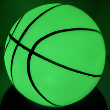 No 7 Glowing Outdoor Training Basketball - Wear-Resistant, Light-Absorbing, Night-Shining, Black PU Construction With Small Air Cylinder And Metal Air Needle - Perfect For Adults
