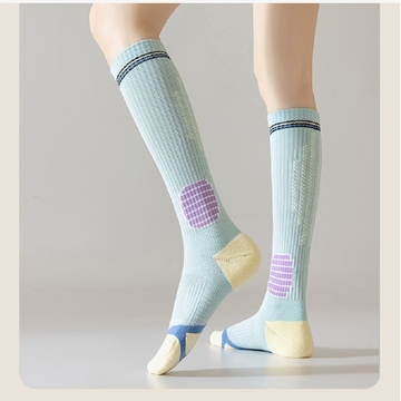 Compression SportsSocks Women Men Socks, Unisex Breathable High Tube Socks For Running, Cycling, Soccer, Hiking, Travel