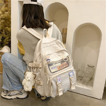 Multi-Functional Korean Style Backpack For Students And Travelers,Large Capacity School Backpack,Unisex,Tready Backpack,Bag For School,Bag School,School Bag,Portable,Laptop Compartment,Large Capacity,For Teen College Students,College,Middle School,High School,Outdoors,Travel,Outings,Elementary School,Office, Back To School Supplies