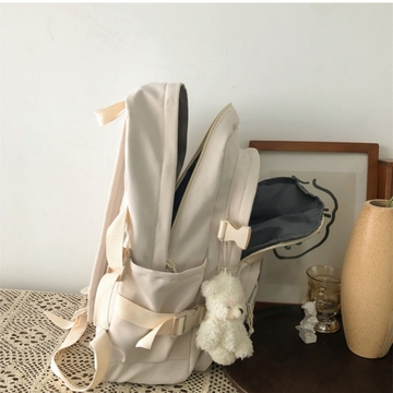 Multi-Functional Korean Style Backpack For Students And Travelers,Large Capacity School Backpack,Unisex,Tready Backpack,Bag For School,Bag School,School Bag,Portable,Laptop Compartment,Large Capacity,For Teen College Students,College,Middle School,High School,Outdoors,Travel,Outings,Elementary School,Office, Back To School Supplies