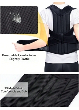 Back Brace Posture Corrector For Women And Men, Back Lumbar Support Shoulder Straightener, Adjustable Full Back Support, Posture Support For Improve Posture Provide Spine Corrector
