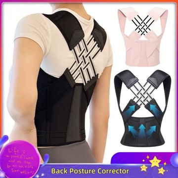 1pc Adjustable Unisex Posture Corrector Back Brace Support Belt