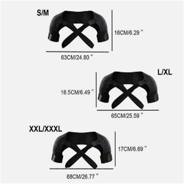 Double Shoulder Support Brace, Stability Strap Protector For Men And Women Compression Sleeves For Daily Sport Workout Weightlifting Fitness Cycling