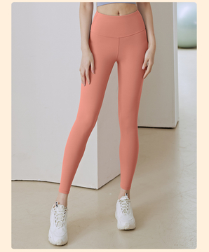 High Elastic Seamless Sports Leggings, Tummy Control &amp; Butt-Lifting, Workout Leggings, Yoga Gym Outfits， Yoga Leggings Basic High Waist V-Waist Yoga Gym Tight-Fitting Pants