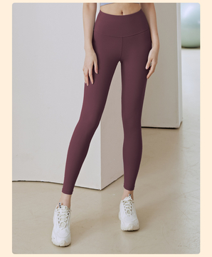 High Elastic Seamless Sports Leggings, Tummy Control &amp; Butt-Lifting, Workout Leggings, Yoga Gym Outfits， Yoga Leggings Basic High Waist V-Waist Yoga Gym Tight-Fitting Pants