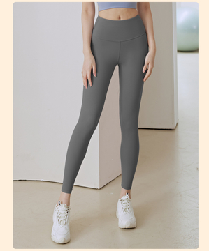 High Elastic Seamless Sports Leggings, Tummy Control &amp; Butt-Lifting, Workout Leggings, Yoga Gym Outfits， Yoga Leggings Basic High Waist V-Waist Yoga Gym Tight-Fitting Pants