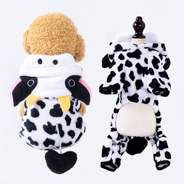 Autumn/Winter Clothes, Small Dog Floral Dinosaur Costume,Pet Jumpsuit, Winter Warm Flush Clothes Teddy Small Dog Puppy Bichon Pomeranian Kitten Autumn And Winter Clothes