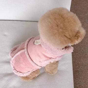 Autumn/Winter Dog small dog warm everything suede towed vest cat jacket Teddy pet dog clothes