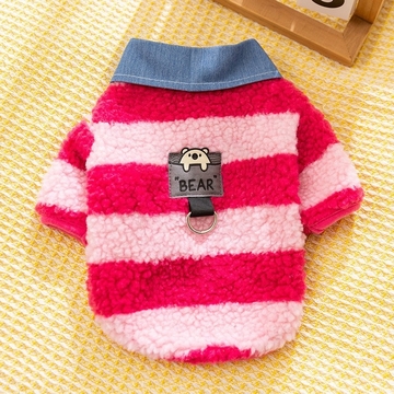 New autumn and winter Korean version of dog cute cartoon small and medium-sized dog bear hoodie cat Teddy pet dog clothes