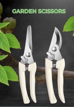 1pc Upgraded Stainless Steel Gardening Pruning Shears, Flower &amp; Tree Pruner, Fruit Picking Tool,Stainless Steel Garden Flower Scissors Pruning Fruit Branches Pruning Flowers Pruning Branch Scissors Potted Household Scissors For Cutting Flowers