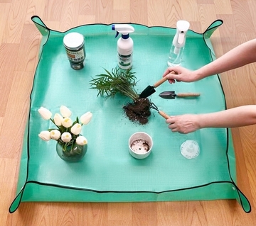 1pc Waterproof Gardening Mat, Suitable For Flower &amp; Succulent Plant Transplanting And Soil-Upturn,Garden Planting Pad, Waterproof Thickened Soil Replacement Mat For Plants, Flowers And Succulents, Gardening Tool