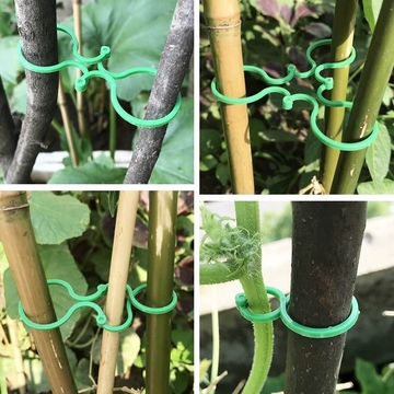 20pcs/50pcs/100pcs Multi-Purpose Gardening Zigzag Buckle For Fixing Vines Plants Stems And Supports Garden Tools Zigzag Buckle