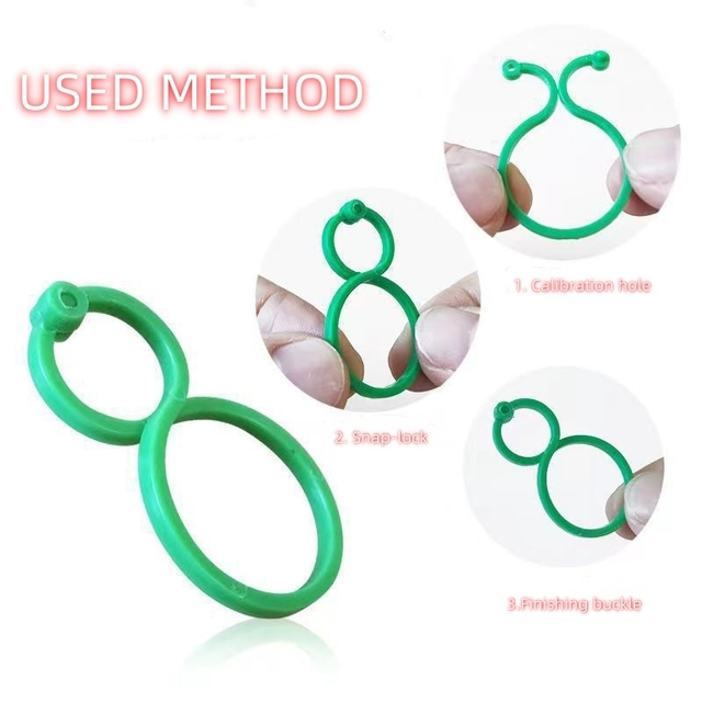 20pcs/50pcs/100pcs Multi-Purpose Gardening Zigzag Buckle For Fixing Vines Plants Stems And Supports Garden Tools Zigzag Buckle
