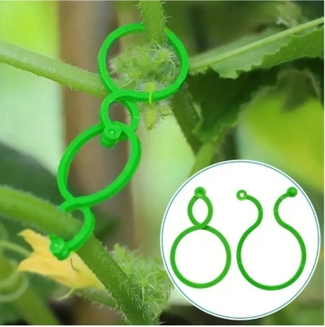 20pcs/50pcs/100pcs Multi-Purpose Gardening Zigzag Buckle For Fixing Vines Plants Stems And Supports Garden Tools Zigzag Buckle