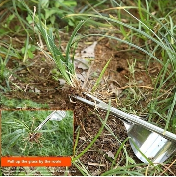 Wood Handle Manual Garden Weeding Rake Suitable For Weeding And Loosening Soil,Garden Weeding Tool - Weeding Puller, L-Shaped Manual Crack Weeder. Extractor Removal, Agricultural Bonsai Supplies Hand Tool