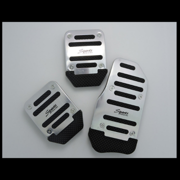 Car accelerator pedal non-slip brake clutch 3 pieces modified aluminum alloy pedal,Universal Car Brake And Accelerator Pedal Set