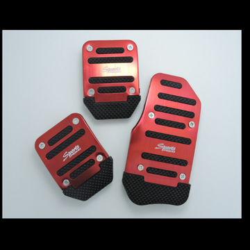 Car accelerator pedal non-slip brake clutch 3 pieces modified aluminum alloy pedal,Universal Car Brake And Accelerator Pedal Set