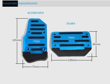 Car accelerator pedal non-slip brake clutch 3 pieces modified aluminum alloy pedal,Universal Car Brake And Accelerator Pedal Set