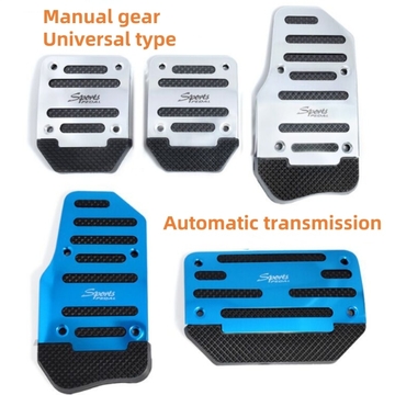 Car accelerator pedal non-slip brake clutch 3 pieces modified aluminum alloy pedal,Universal Car Brake And Accelerator Pedal Set