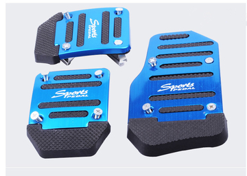 Car accelerator pedal non-slip brake clutch 3 pieces modified aluminum alloy pedal,Universal Car Brake And Accelerator Pedal Set