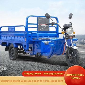 The new three-wheeled motorcycle fuel household agricultural cargo cargo area Shenshuileng export gasoline three-wheeled vehicle
