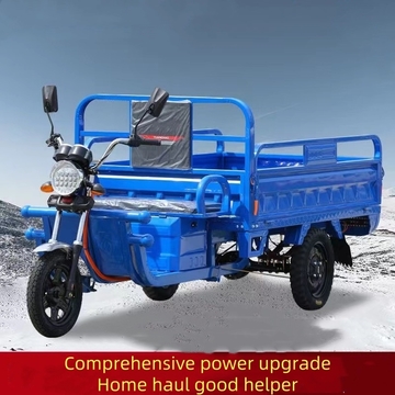 The new three-wheeled motorcycle fuel household agricultural cargo cargo area Shenshuileng export gasoline three-wheeled vehicle