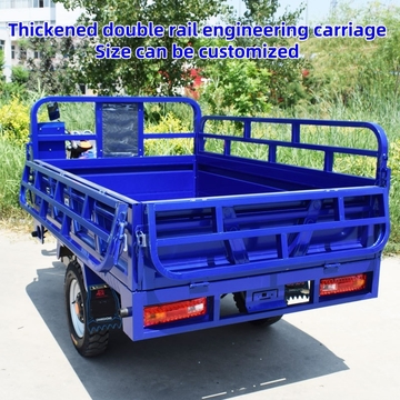 The new three-wheeled motorcycle fuel household agricultural cargo cargo area Shenshuileng export gasoline three-wheeled vehicle